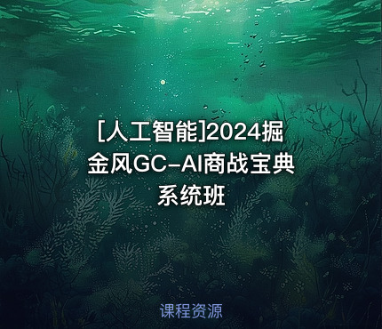 2024掘金风GC-AI商战宝典系统班