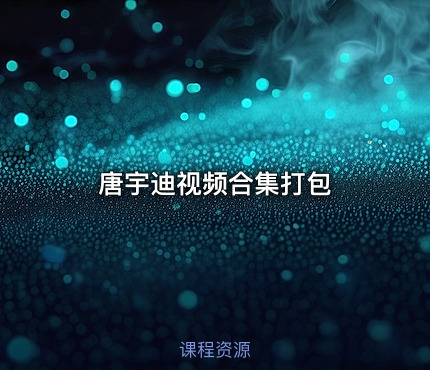 唐宇迪视频合集打包