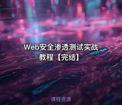 Web安全渗透测试实战教程【完结】
