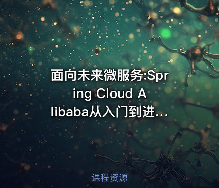 面向未来微服务:Spring Cloud Alibaba从入门到进阶