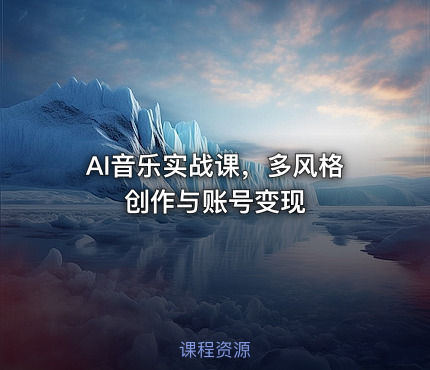 AI音乐实战课，多风格创作与账号变现