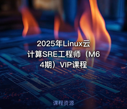 2025年Linux云计算SRE工程师（M64期）VIP课程