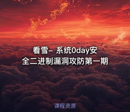 看雪- 系统0day安全二进制漏洞攻防第一期