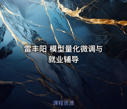 雷丰阳 模型量化微调与就业辅导
