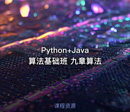 Python+Java算法基础班 九章算法