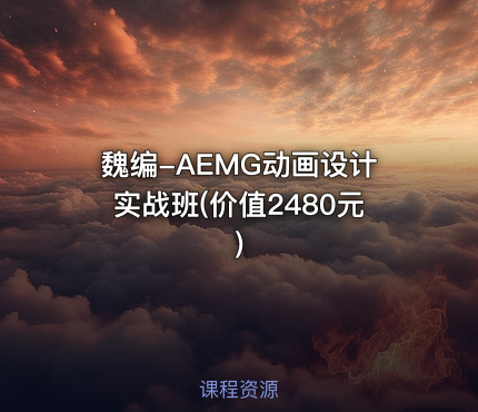 魏编-AEMG动画设计实战班()