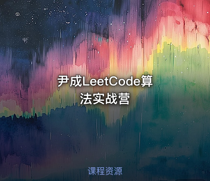 尹成LeetCode算法实战营