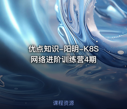 优点知识-阳明-K8S 网络进阶训练营4期