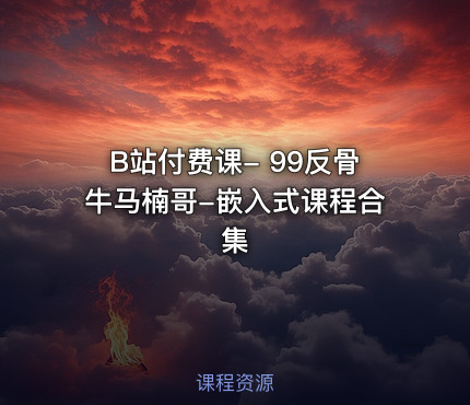B站付费课- 99反骨牛马楠哥-嵌入式课程合集