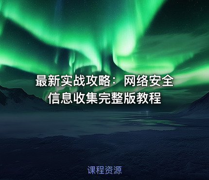 最新实战攻略：网络安全信息收集完整版教程