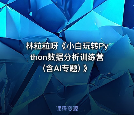 林粒粒呀《小白玩转Python数据分析训练营 (含AI专题) 》