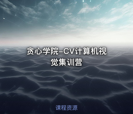 贪心学院-CV计算机视觉集训营
