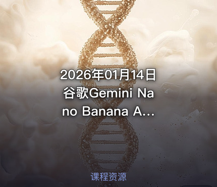 2026年01月14日谷歌Gemini Nano Banana AI图像实战教程
