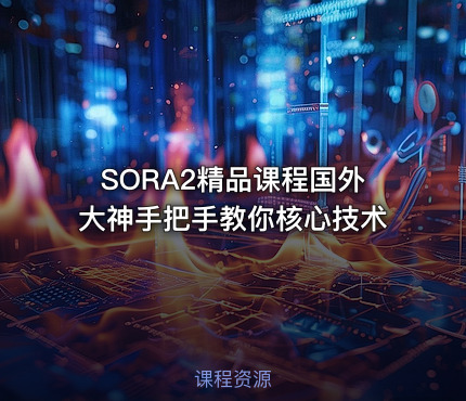 SORA2精品课程国外大神手把手教你核心技术