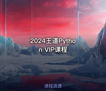2024王道Python VIP课程