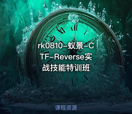 蚁景-CTF-Reverse实战技能特训班