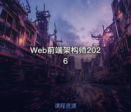 Web前端架构师2026