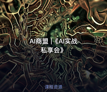 AI商盟 |《AI实战私享会》