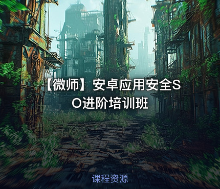 🛡️ 【微师】安卓应用安全SO进阶培训班