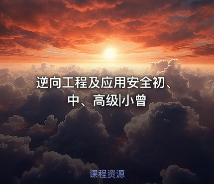 逆向工程及应用安全初、中、高级|小曾