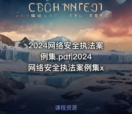 2024网络安全执法案例集.pdf|2024网络安全执法案例集x