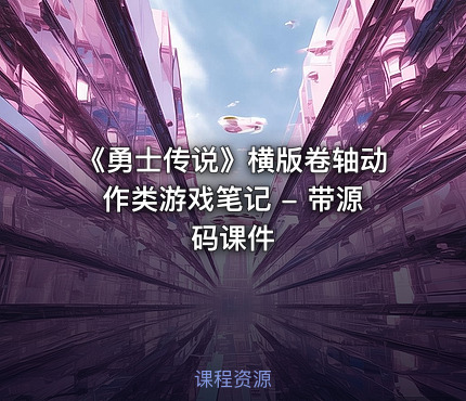 《勇士传说》横版卷轴动作类游戏笔记 - 带源码课件