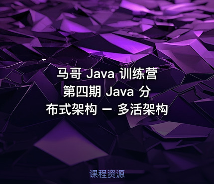 马哥 Java 训练营 第四期 Java 分布式架构 – 多活架构