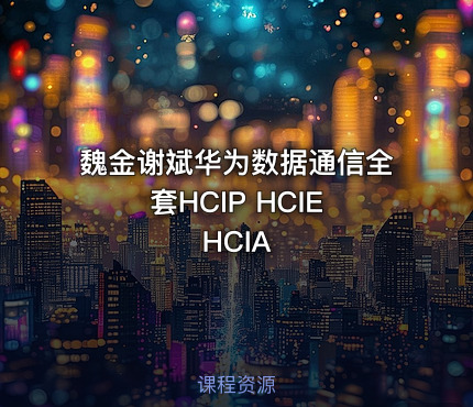 魏金谢斌华为数据通信全套HCIP HCIE HCIA