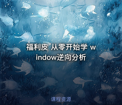福利皮 从零开始学 window逆向分析