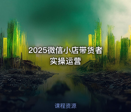 2025微信小店带货者实操运营
