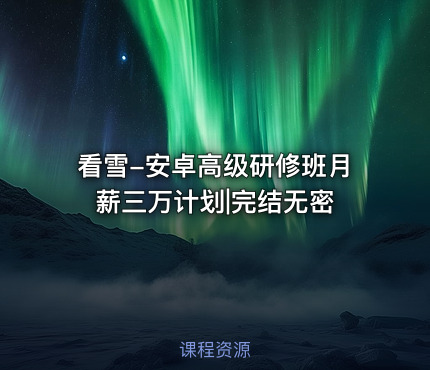 看雪-安卓高级研修班月薪三万计划|完结无密