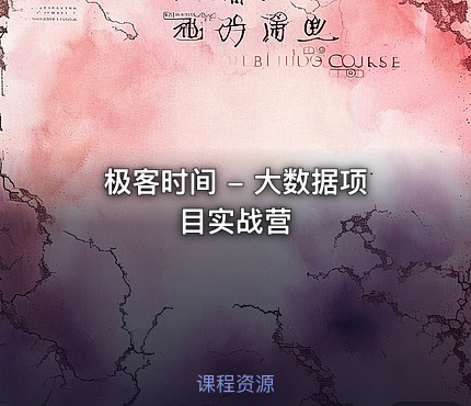 极客时间 - 大数据项目实战营