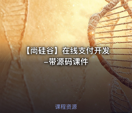 【尚硅谷】在线支付开发-带源码课件