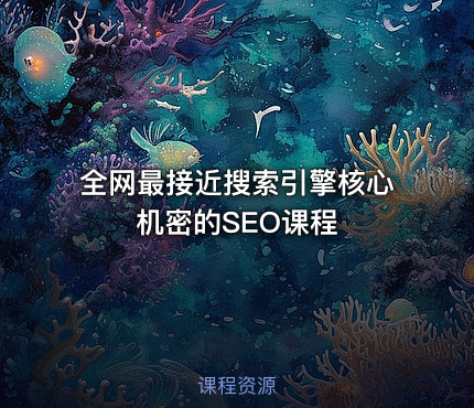 全网最接近搜索引擎核心机密的SEO课程