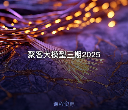 聚客大模型三期2025