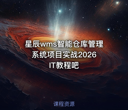星辰wms智能仓库管理系统项目实战2026 IT教程吧