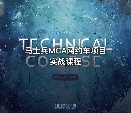 马士兵MCA网约车项目实战课程