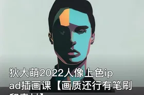 狄大萌2022人像上色ipad插画课【画质还行有笔刷和素材】