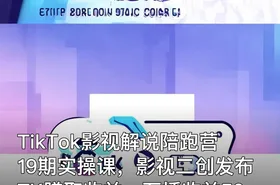 TikTok影视解说陪跑营19期实操课，影视二创发布TK賺取收益，万播收益50美金
