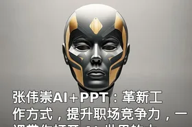 张伟崇AI+PPT：革新工作方式，提升职场竞争力，一课带你打开 AI 世界的大门