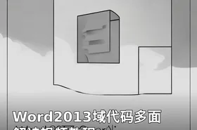 Word2013域代码多面解读视频教程