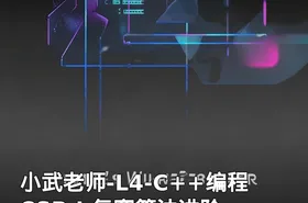 小武老师-L4-C++编程 CSP-J 复赛算法进阶