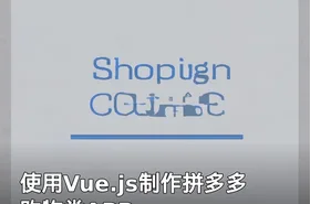使用Vue.js制作拼多多购物类APP