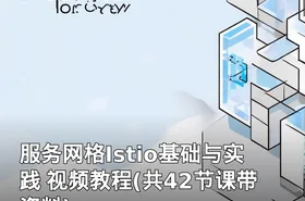 服务网格Istio基础与实践 视频教程(共42节课带资料)