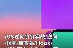 iOS逆向钉钉实战/逆向 /砸壳/重签名/Hook/越狱/脚本 价值2680网盘下载