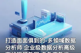 打造面面俱到的-多领域数据分析师 企业级数据分析高级实战视频教程 多角度教学