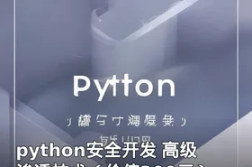 python安全开发 高级渗透技术（）