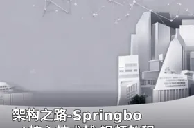 架构之路-Springboot核心技术栈 视频教程