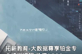 拓薪教育-大数据尊享铂金专业培训课程 价值1899