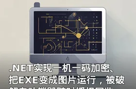 .NET实现一机一码加密、把EXE变成图片运行，被破解自动销毁随时授权回收